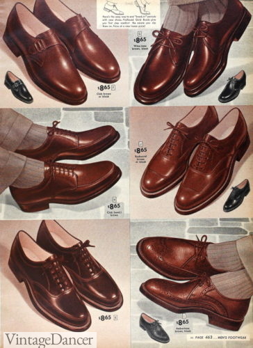 1955 oxford shoes mens shoes footwear 1950s dressy shoes