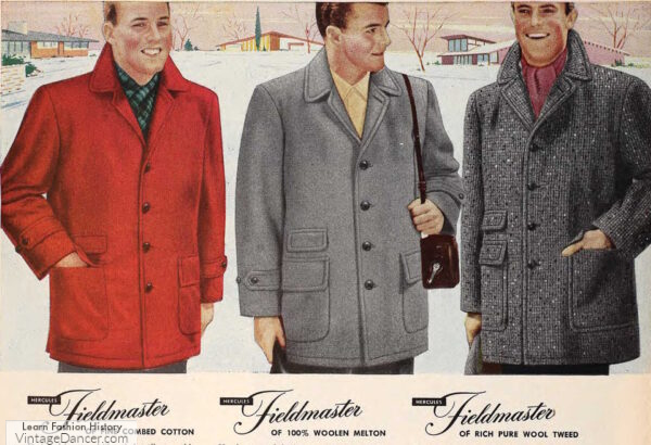 1950s Men's Winter Fashion, Clothes