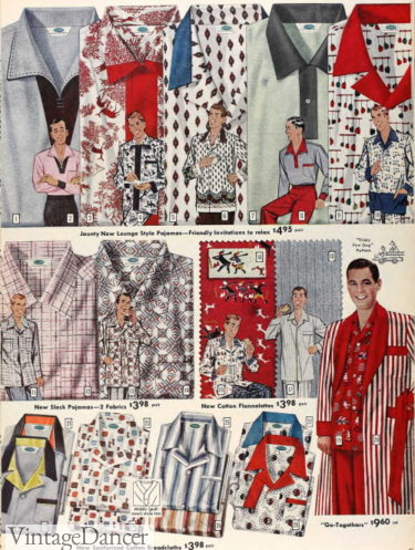 1955 men's pajamas 1950s