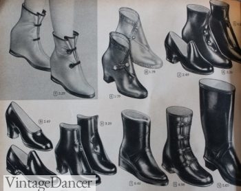 1955 rain covers, rubber boots and shoes