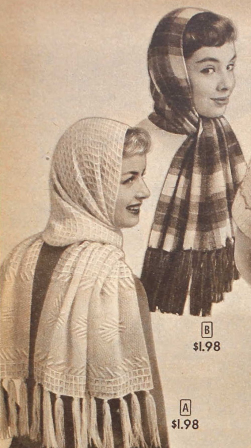 Women Winter Vintage Stripe Warm Shawl Scarf