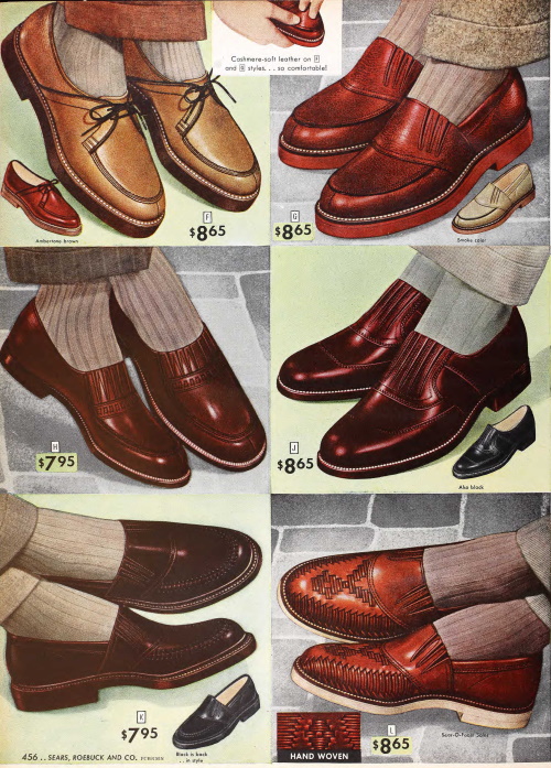 Men's 1950s Shoes Styles- Saddle Shoes to Rockabilly Boots