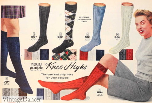 1955 tall calf socks