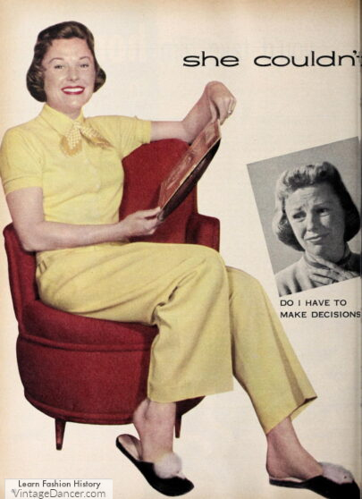 1950s pajamas for women worn by June Allyson