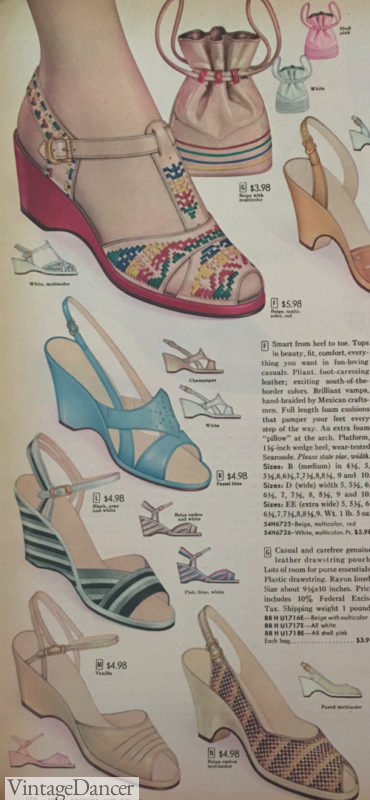 1956 dressy summer sandals 1950s sandals shoes women at VintageDancer