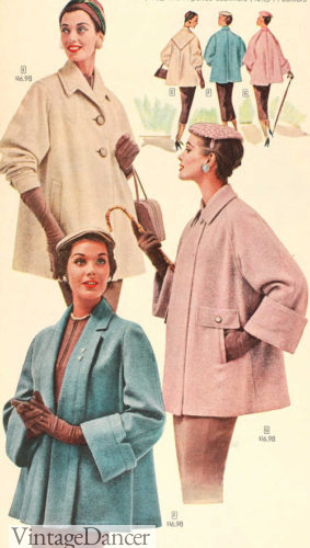 1950s coats jackets winter for women , 1956 topper coats