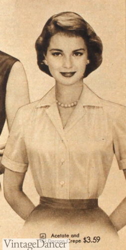 1956 classic blouse collar