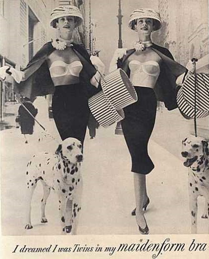 1956 strapless Maidenform bras in regular and longline
