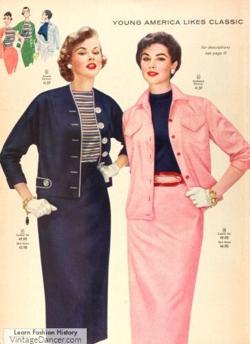 1956 casual summer suit women