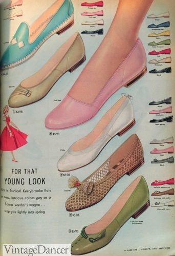 1950s Shoe Styles- History and Shopping 