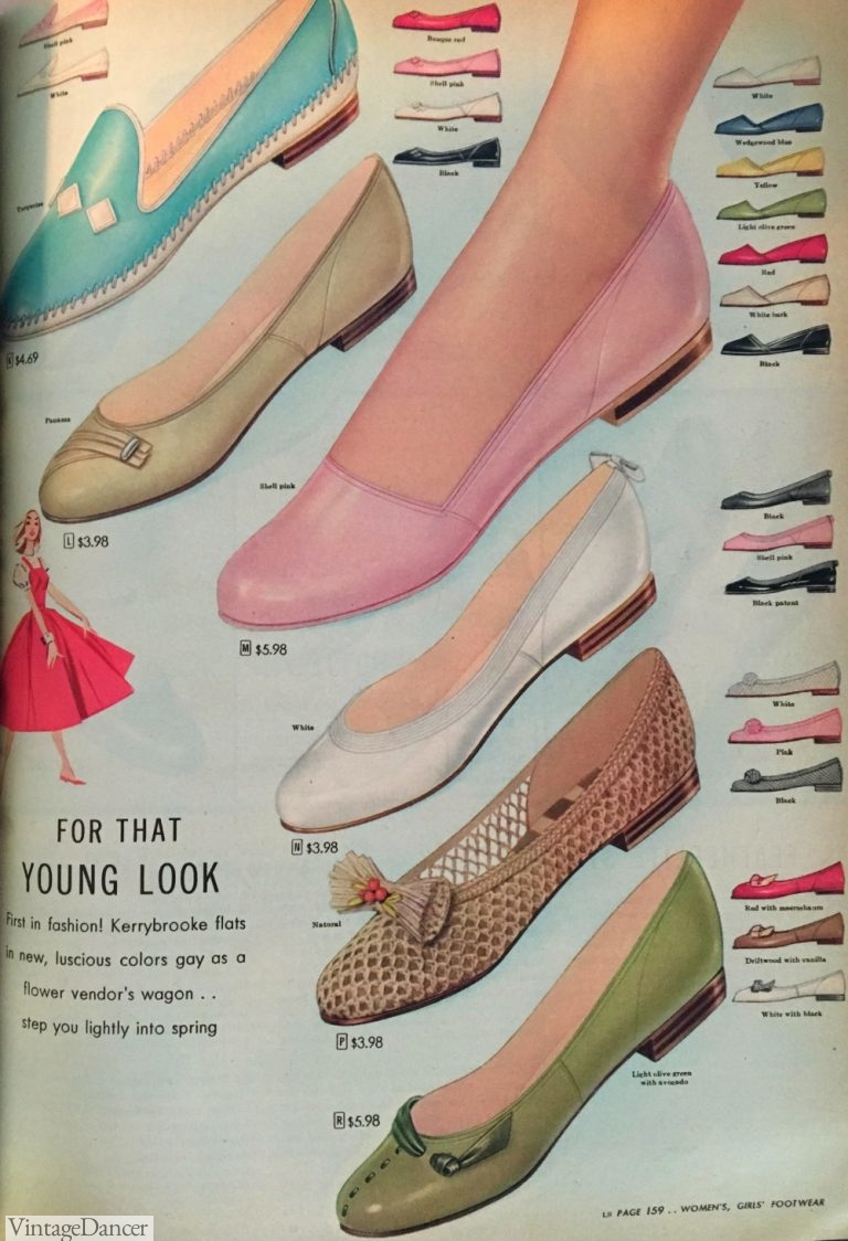 1950s Shoe Styles History and Shopping Guide