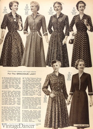 1950s old women clothing fashion mrs women