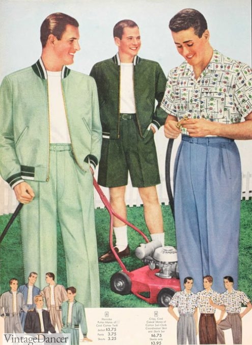1950's mens summer fashion