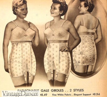1950s plus size girdle corset lingerie retro