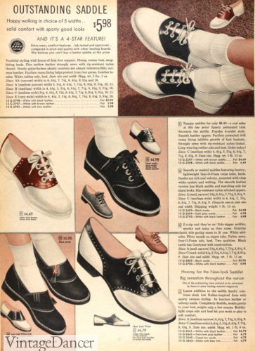 1950s teenage saddle shoes for girls teens