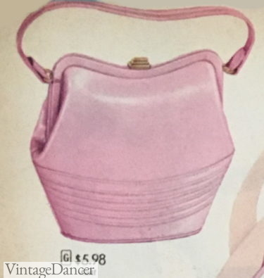 1957 pink molded purse