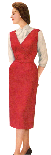1957 BH jumper sheath dress