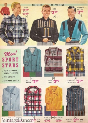 1950s mens shirts