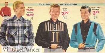 1957 Men's shirts. Can you see the western influence?