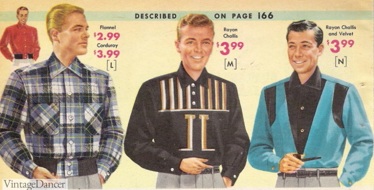 Men's 1950s Casual Clothing History