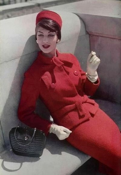 1950s Jean Patou pillbox hat women fashion 50s 1957