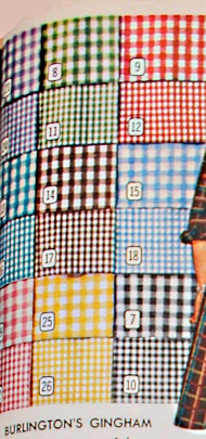 1957 Gingham Check Fabric Textile
