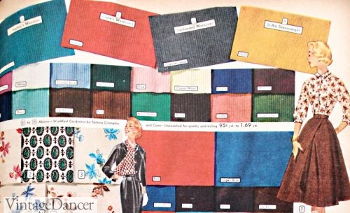 1957 Corduroy Fabric