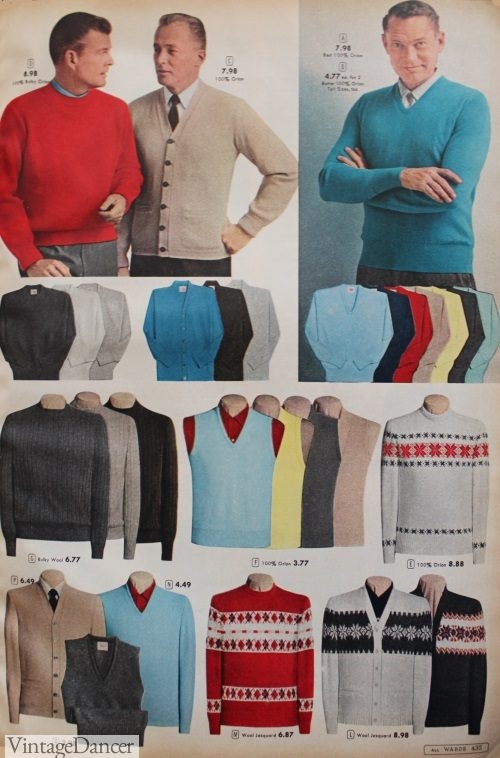 1957 Men's sweaters and sweater vests