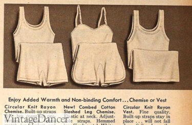 1950s knit lingerie for under sheer blouse dresses