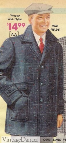 1950s teen men's coat and light cap 1957