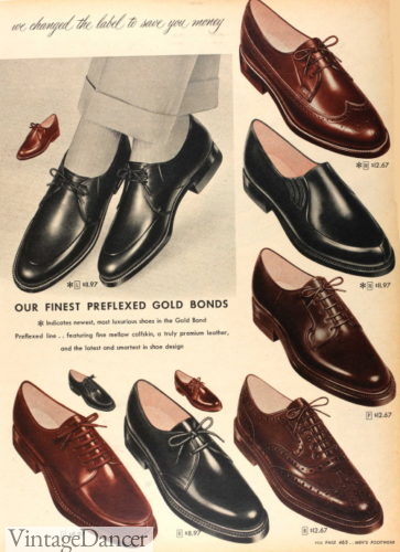 1957 continental shoes with two eye-laces