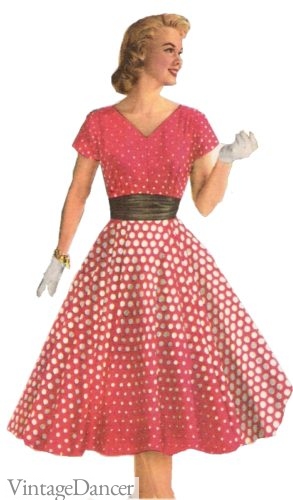 1957 Polka Dot skirt, inspired by Minnie Mouse