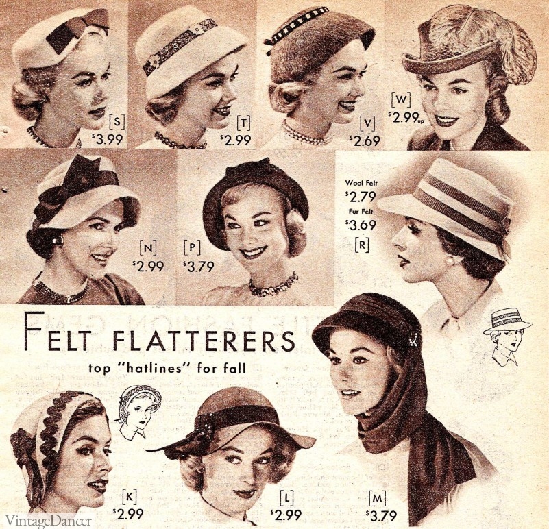 Vintage Hats from the 1920s-1950s