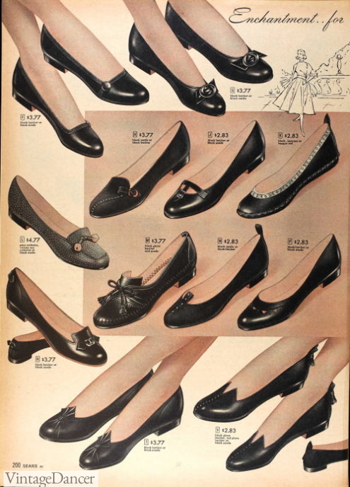 1950s Shoe Styles- History and Shopping Guide