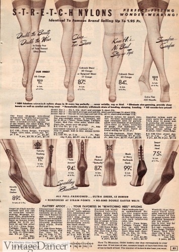 1950s nylons for sale ad catalog