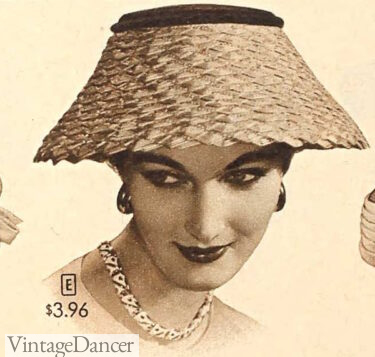 1950s lampshade hat 50s fashion funny styles 1957