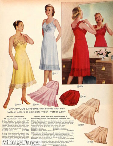 1950s slips lingerie half slips skirt slips dress slip