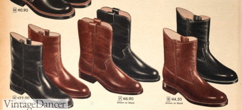 1957 men's pull on boots