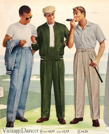 1957 golf outfits menswear summer spring casual styles and fashion