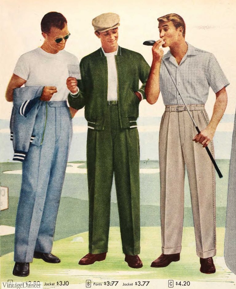1957 Mens Casual Clothes Golf Outfits 768x940 