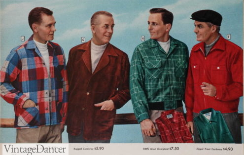 1957 shirt-jackets mens 1950s casual jackets shackets