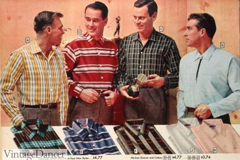 1957 button down shirts casual mens shirts