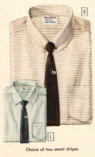 mens 1957 collar pin eyelet round club collars
