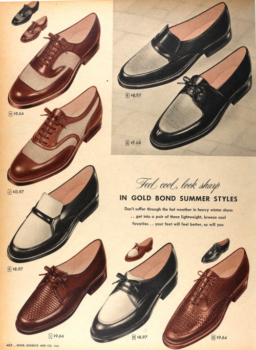 Men's 1950s Shoes Styles- Saddle Shoes to Rockabilly Boots