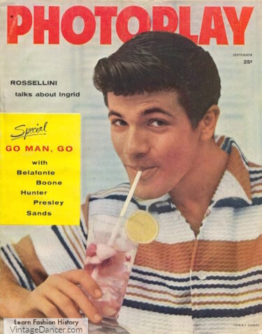 Men's 1950s outfit idea retro knit shirt
