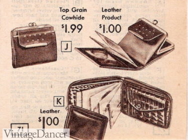1957 wallets with coin purses