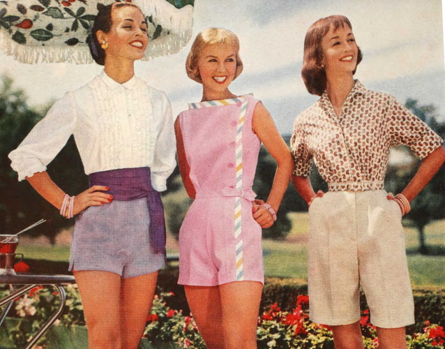 1950s Shorts History | Pinup Shorts, Sailor Shorts, Bermuda Shorts