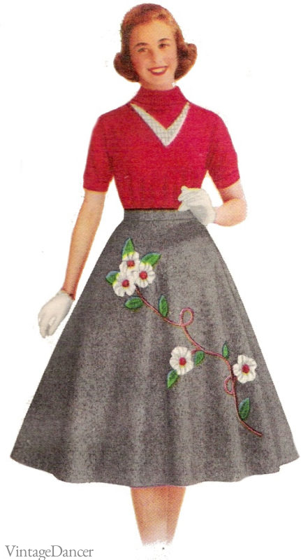 1950s Teenager Fashions - Girls' Fashion Trends and Clothing Styles