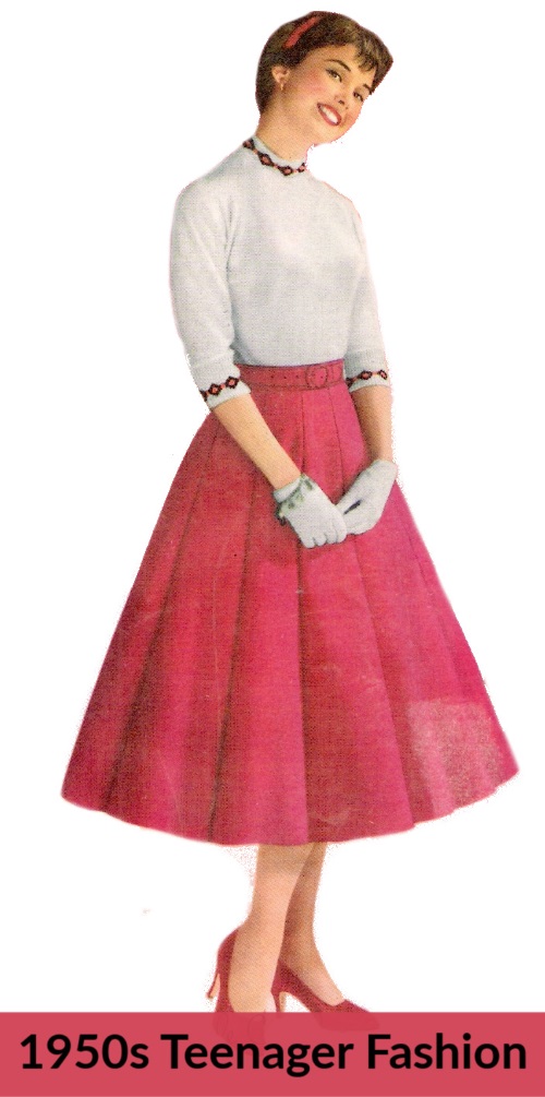 1950s Teenager Fashions - Girls' Fashion Trends and Clothing Styles