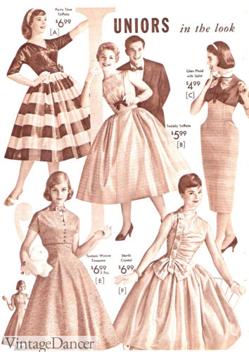 1957 prom dresses
